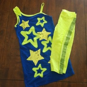 Justice dress and capris set, size 10